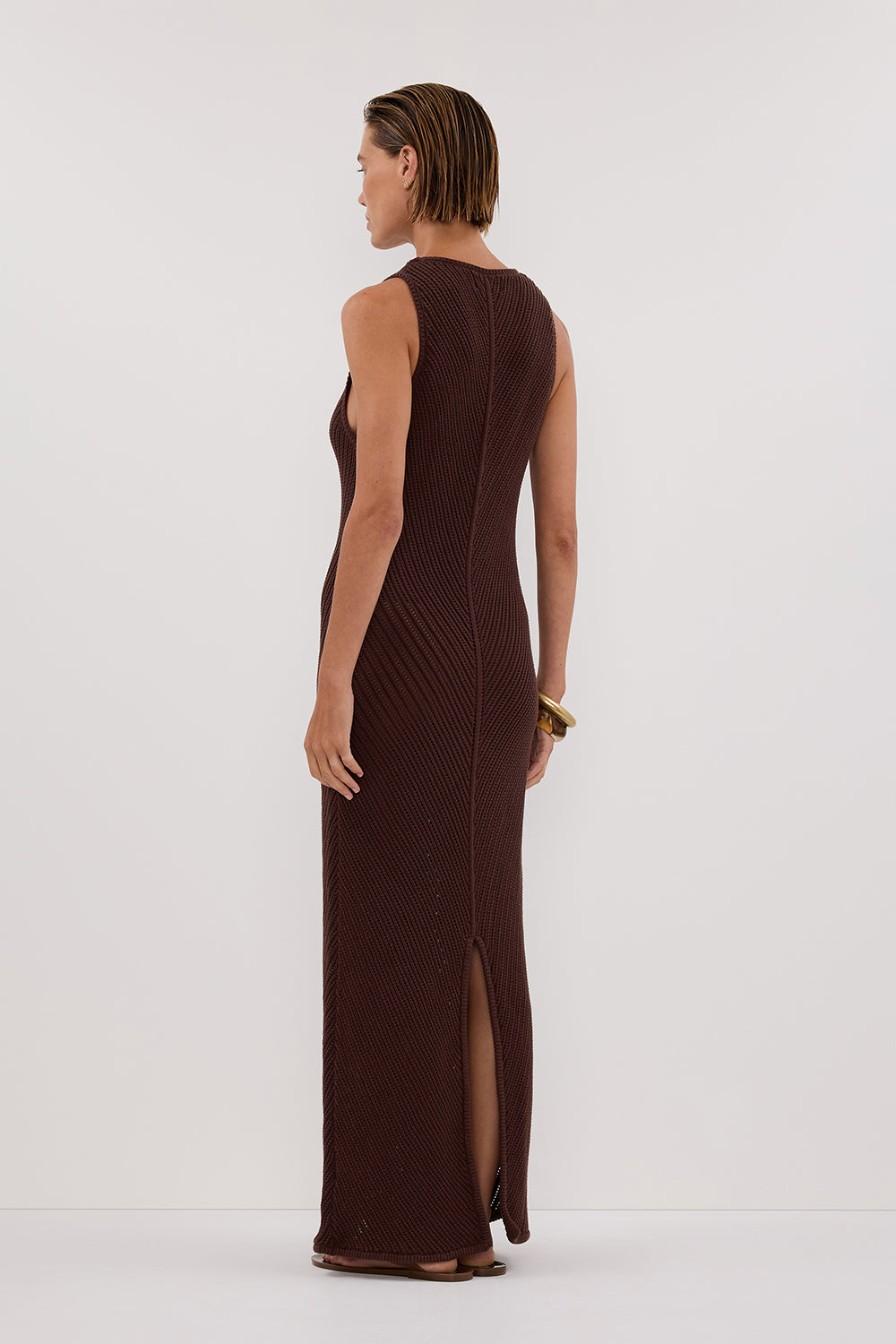 BLOOM CHOC CROCHET MAXI DRESS Clothing DISSH Boutiques 