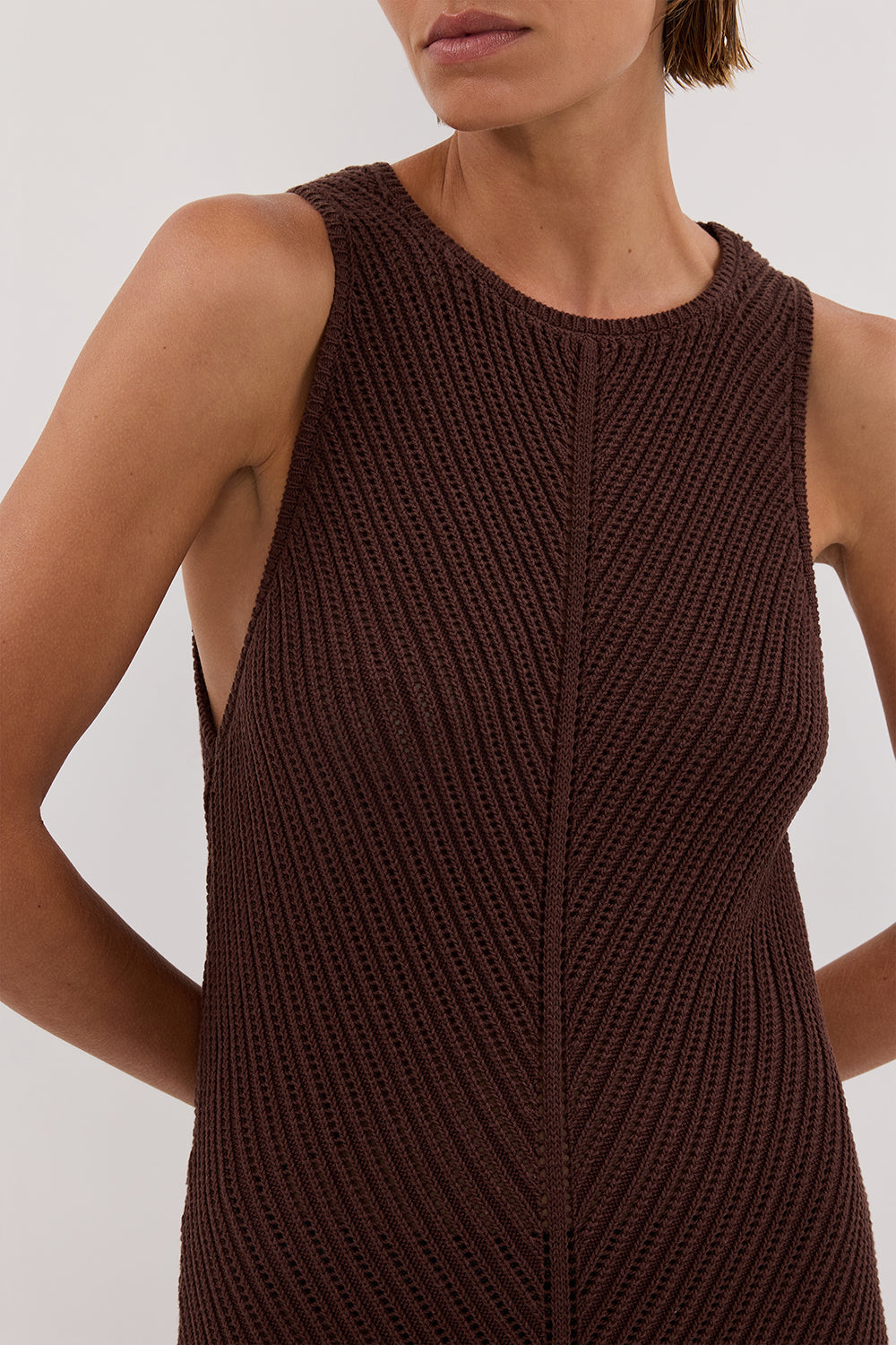 BLOOM CHOC CROCHET MAXI DRESS Clothing DISSH Boutiques 