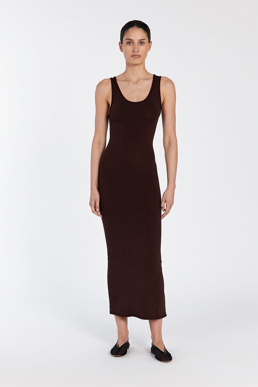 ROMA CHOC MAXI DRESS Clothing DISSH Boutiques 