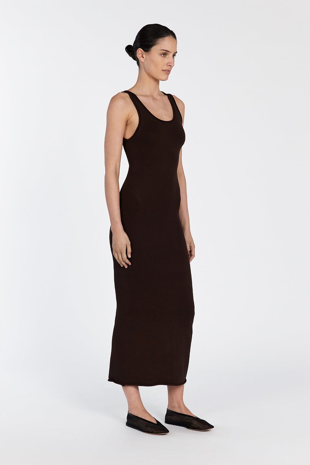 ROMA CHOC MAXI DRESS Clothing DISSH Boutiques 