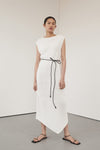 ALTHEA OFF WHITE MIDI DRESS