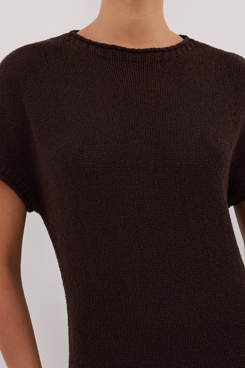 ERIN CHOC KNIT MAXI DRESS Clothing DISSH Boutiques 