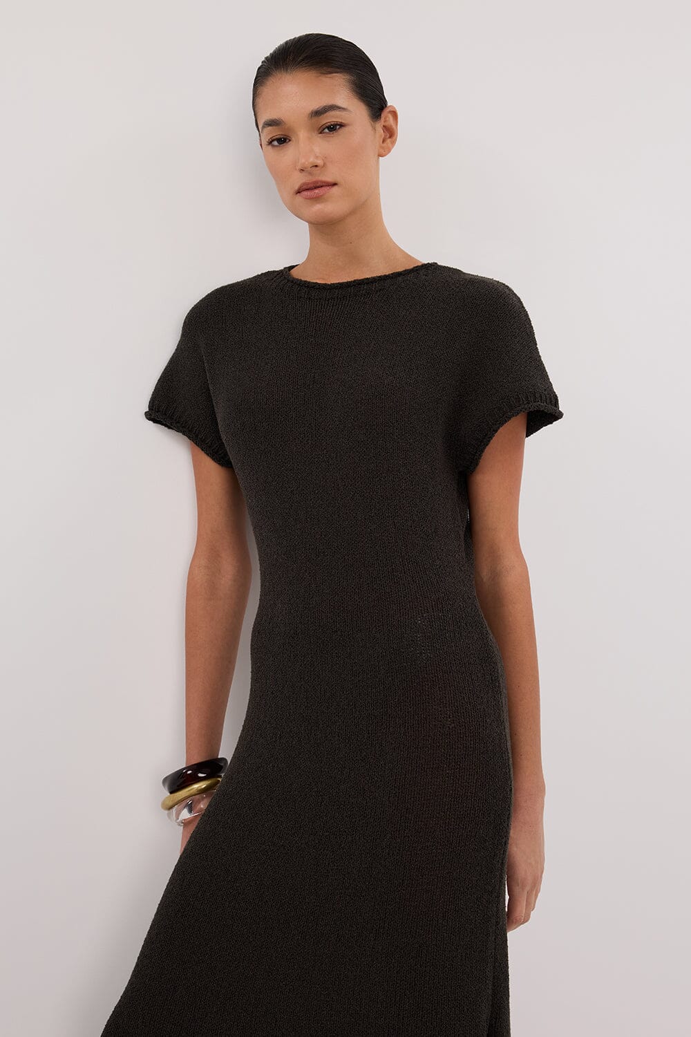 ERIN PETROL KNIT MAXI DRESS Clothing DISSH Boutiques 