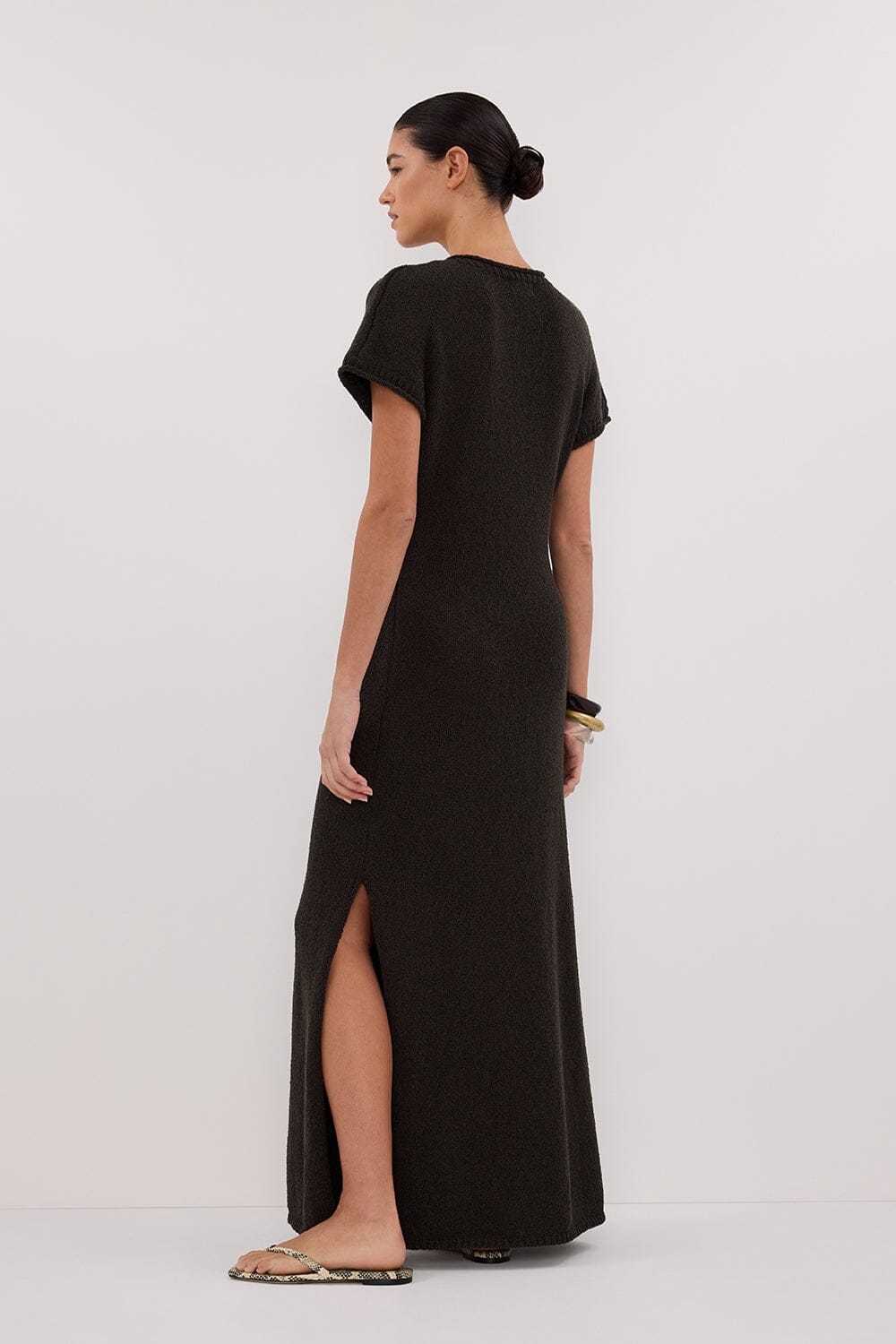 ERIN PETROL KNIT MAXI DRESS Clothing DISSH Boutiques 