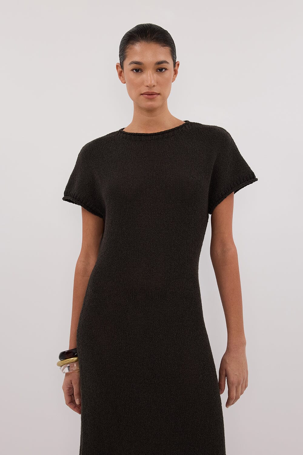 ERIN PETROL KNIT MAXI DRESS Clothing DISSH Boutiques 