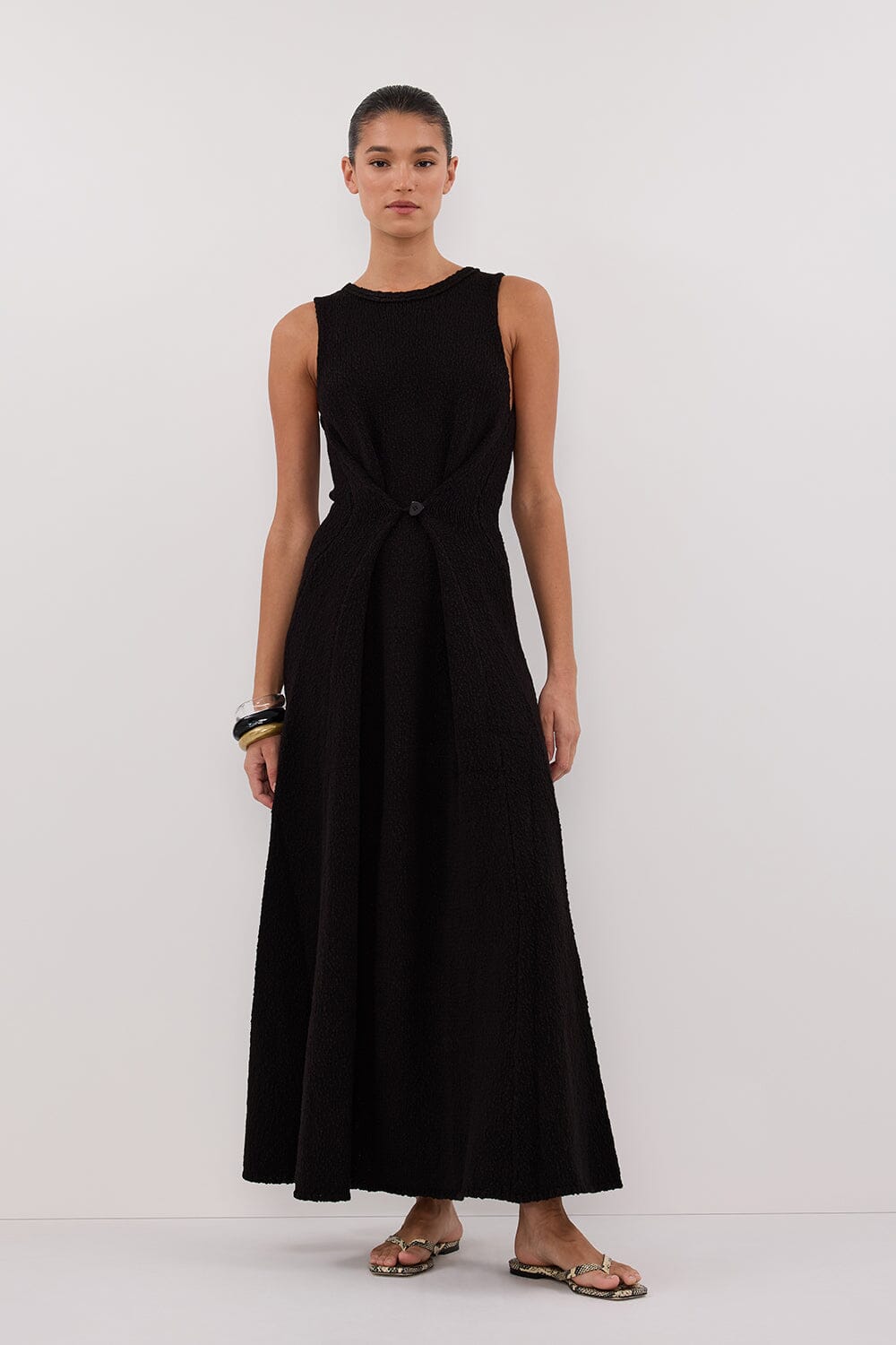 SUE BLACK MAXI DRESS Clothing DISSH Boutiques 