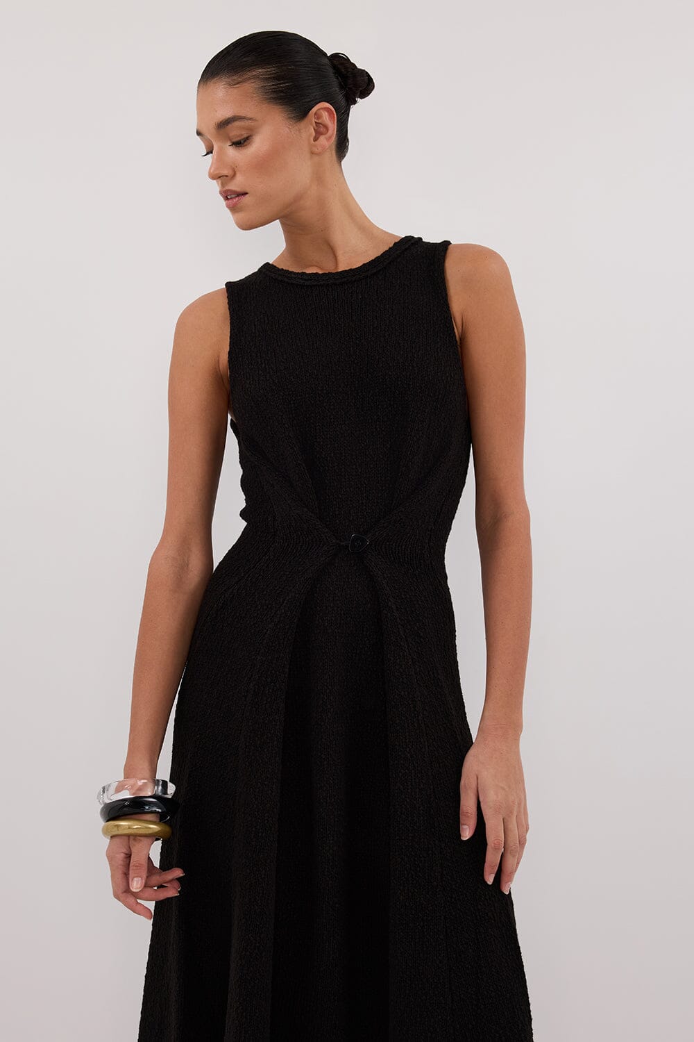 SUE BLACK MAXI DRESS Clothing DISSH Boutiques 