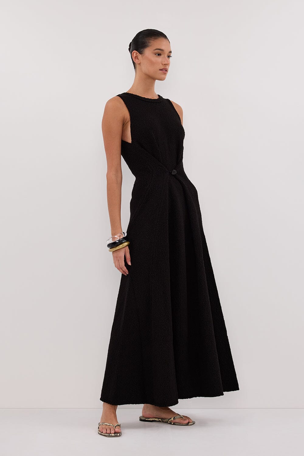 SUE BLACK MAXI DRESS Clothing DISSH Boutiques 