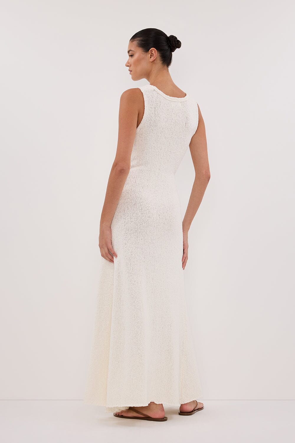 SUE OFF WHITE KNIT MAXI DRESS - PRE ORDER Clothing DISSH Boutiques 