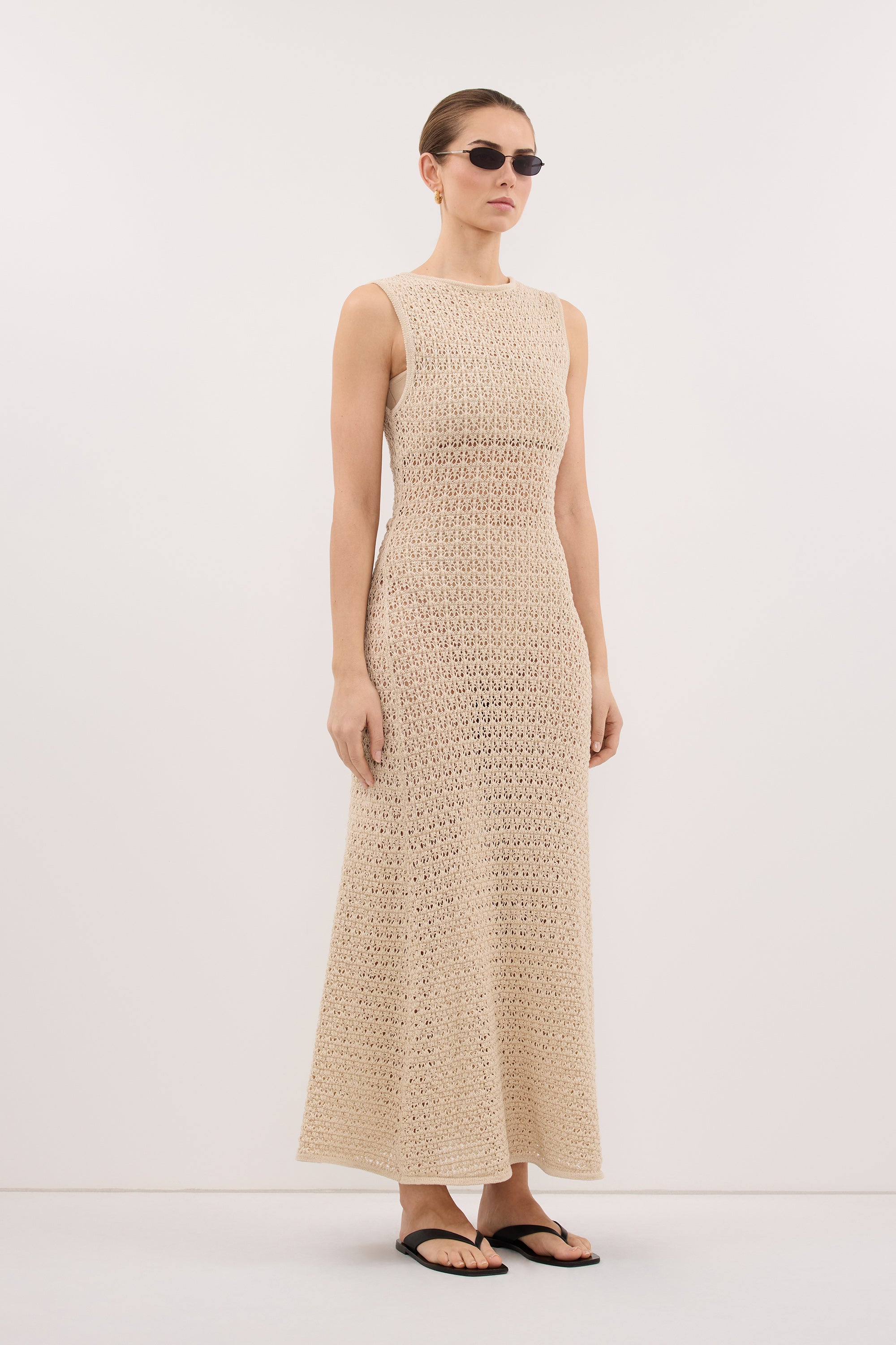 HALO NATURAL KNIT MAXI DRESS