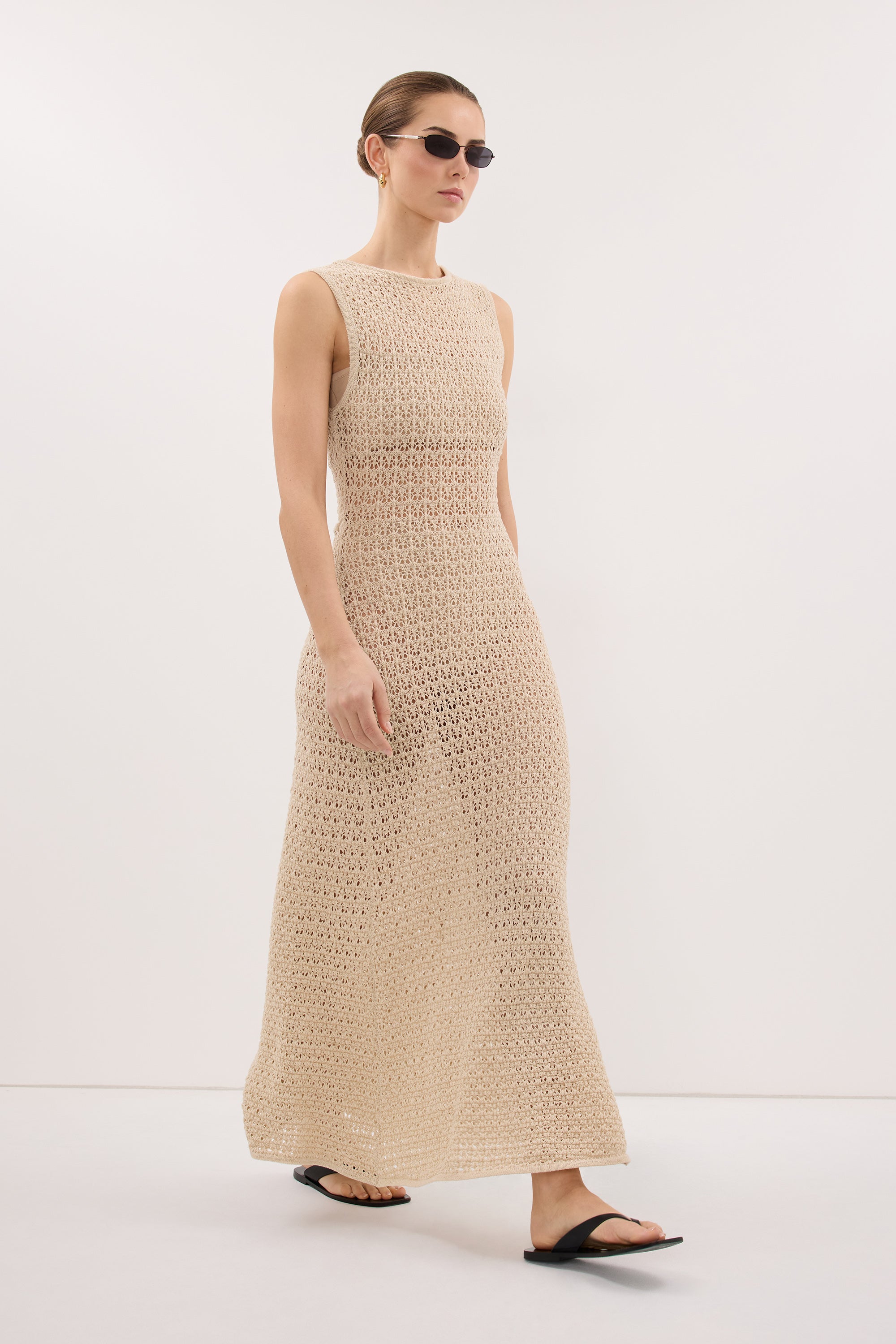 HALO NATURAL KNIT MAXI DRESS