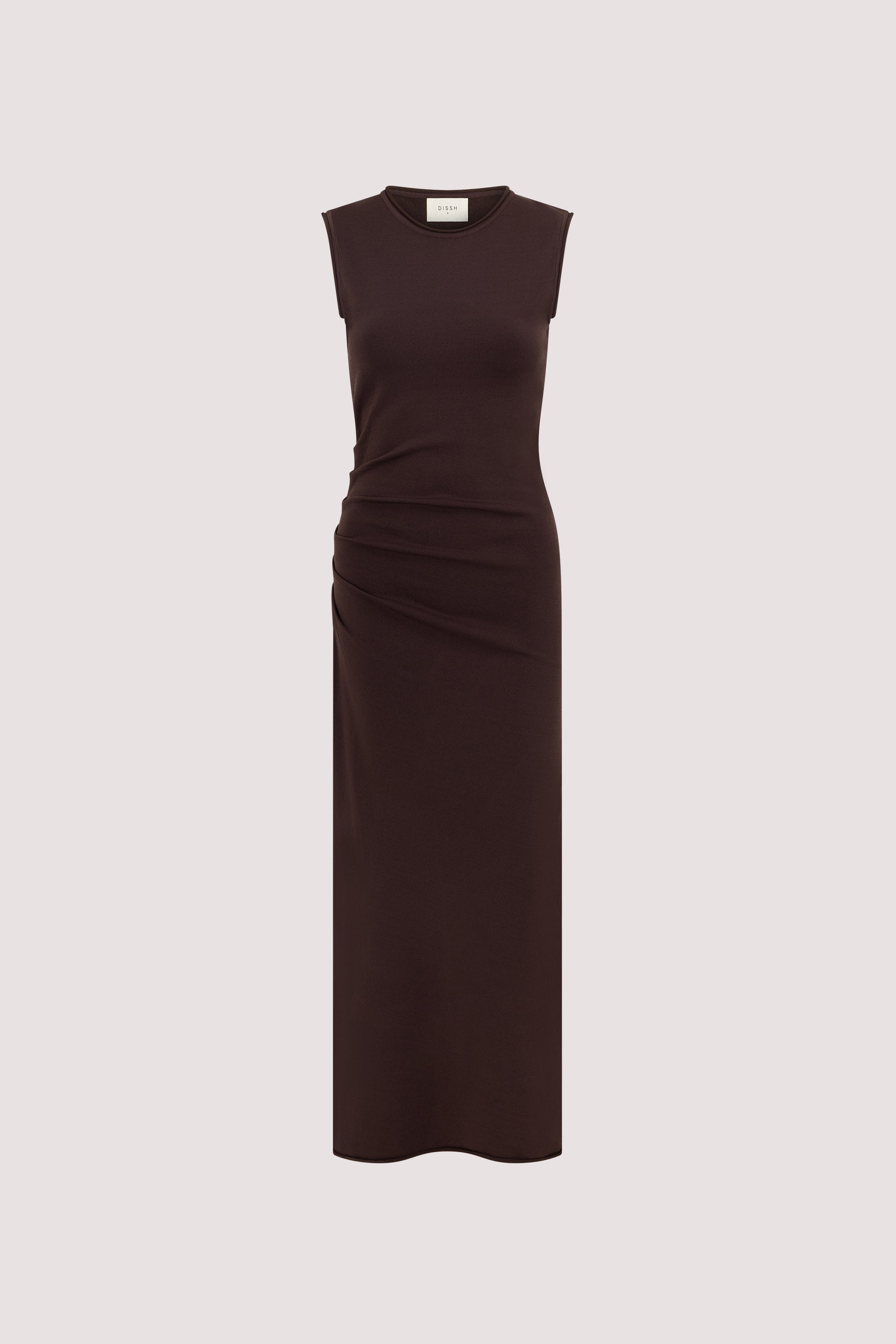 RILYNN CHOC SLEEVELESS MAXI DRESS