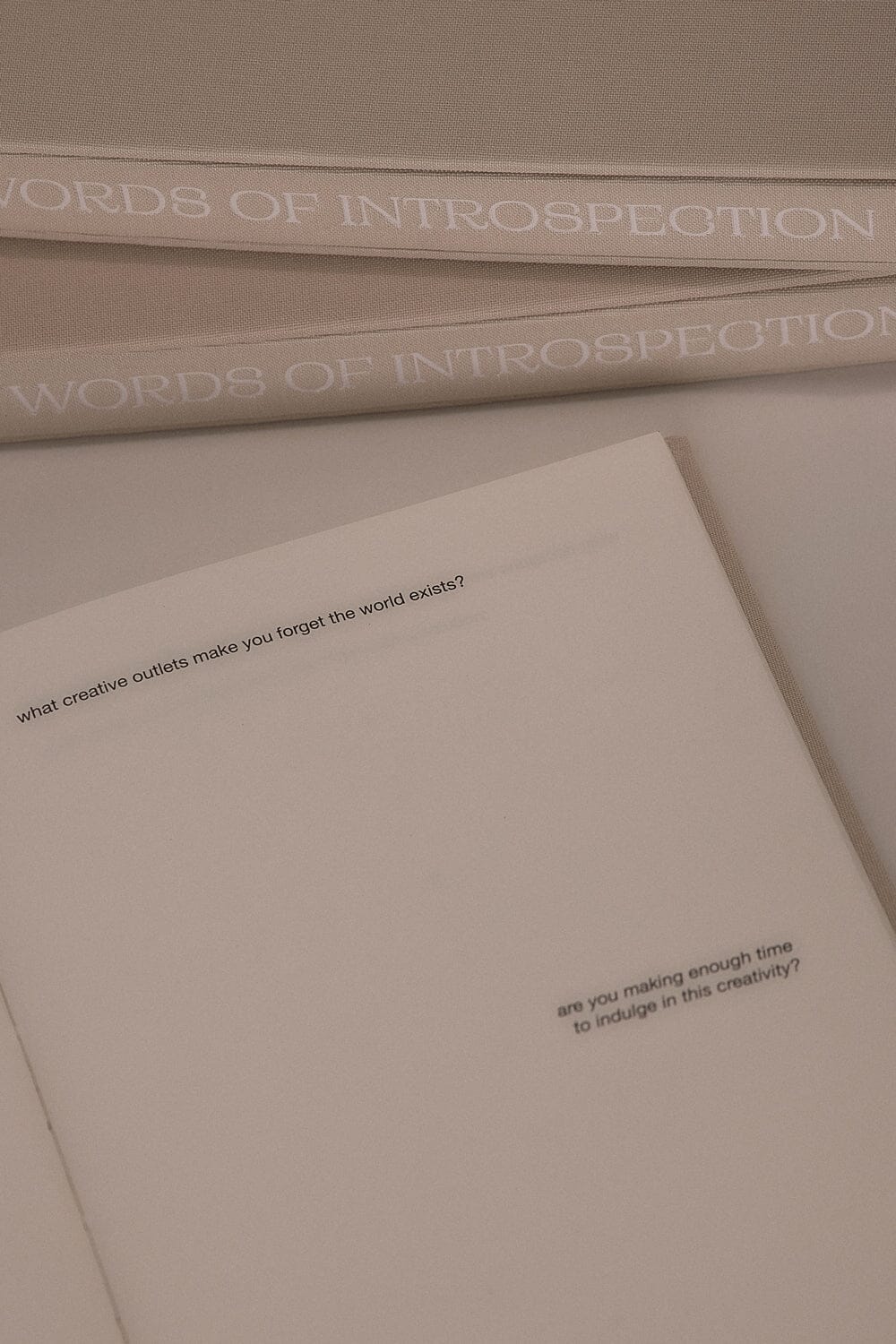 WORDS OF INTROSPECTION CREAM JOURNAL Accessories DISSH Boutiques O/S CREAM 