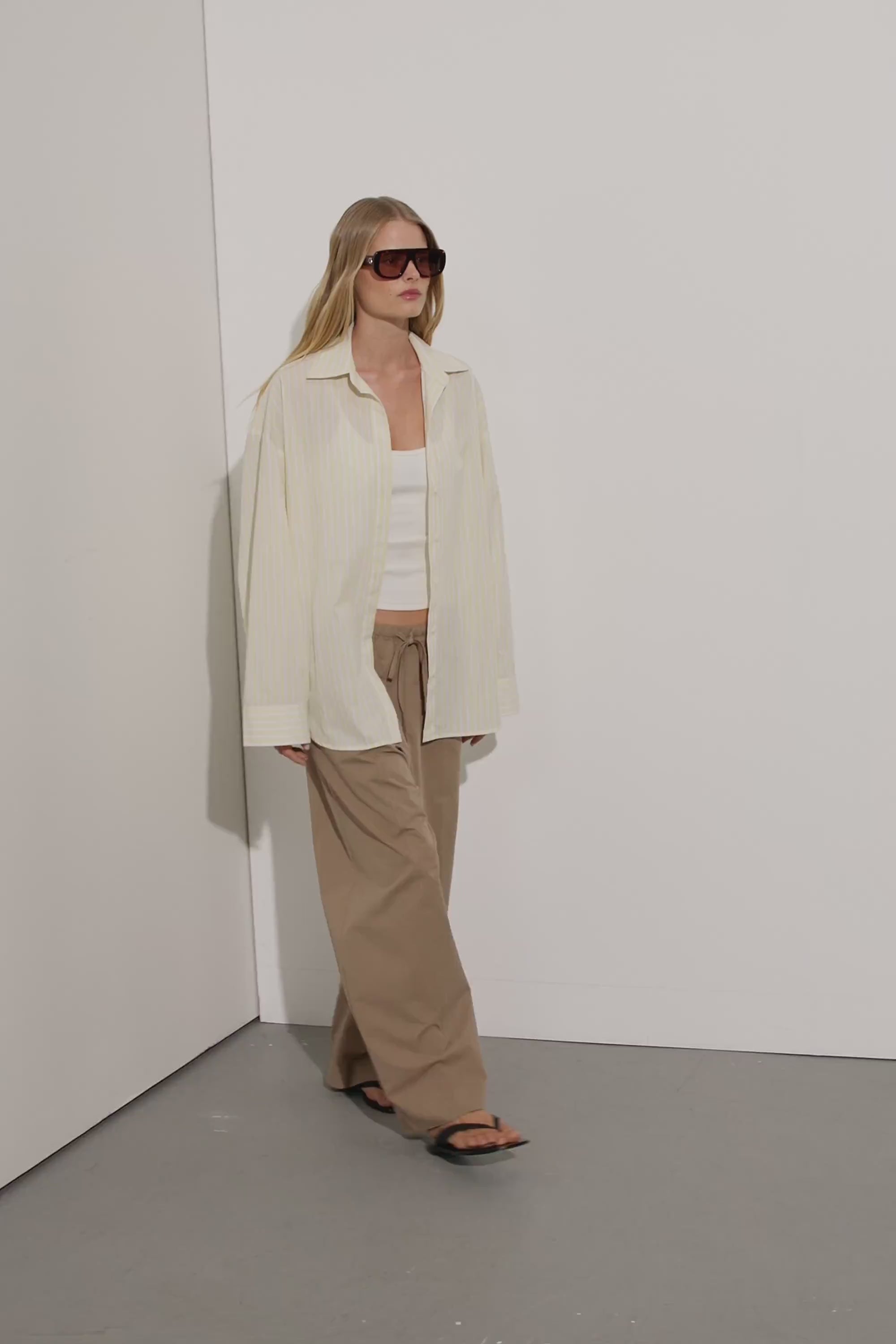 SCOUT WHEAT POPLIN BARREL PANT – DISSH