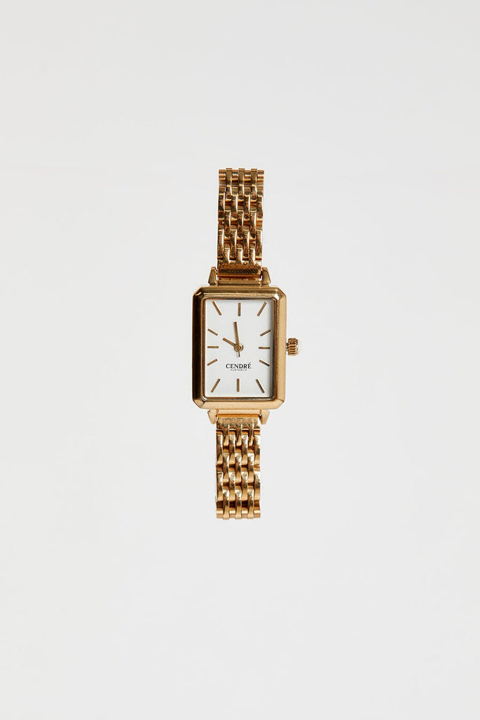 CENDRE MAISON WHITE/GOLD WATCH | Dissh