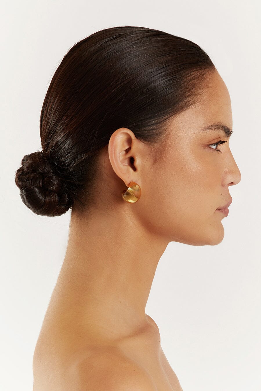 CENDRE BOBBI GOLD HOOP EARRINGS Accessories CENDRE 