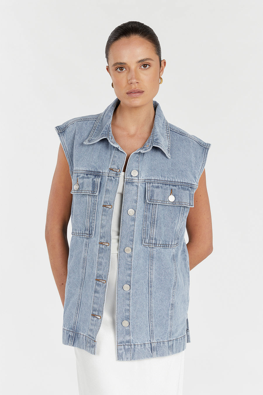 Denim vest hot sale womens australia