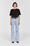 ARCHIE BLUE HIGH RISE RIPPED JEAN