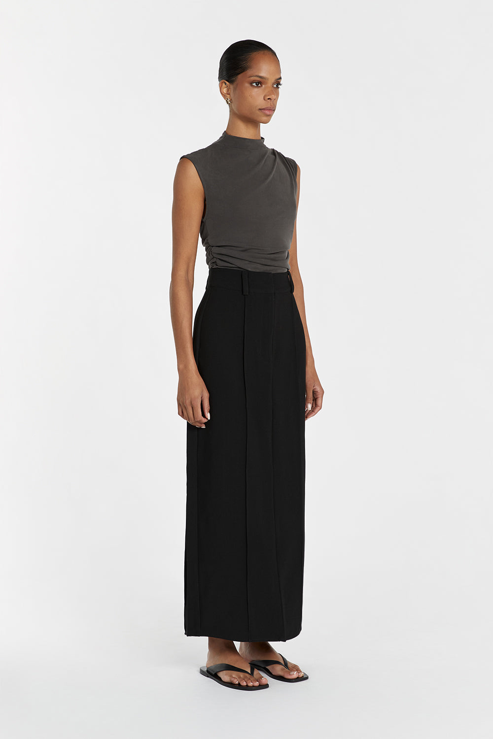UO Black Classic Mesh Midi Skirt  Urban Outfitters