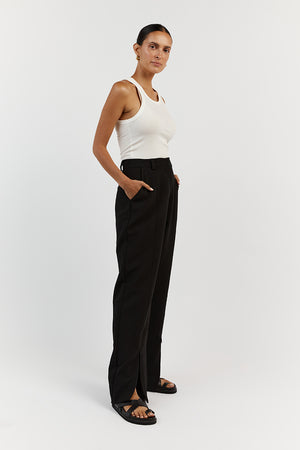 Jamie Wide Leg Trousers with Recycled Polyester Black  Trousers  Leggings   Monsoon UK