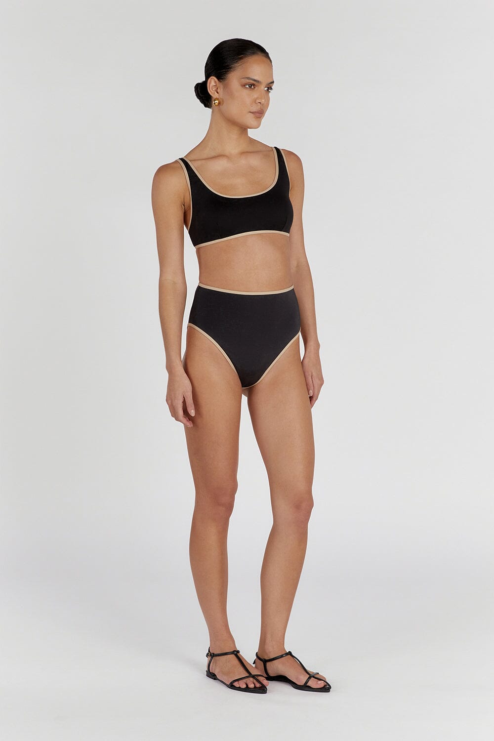 BAILEY BLACK CONTRAST WAIST BRIEF Clothing DISSH Boutiques 