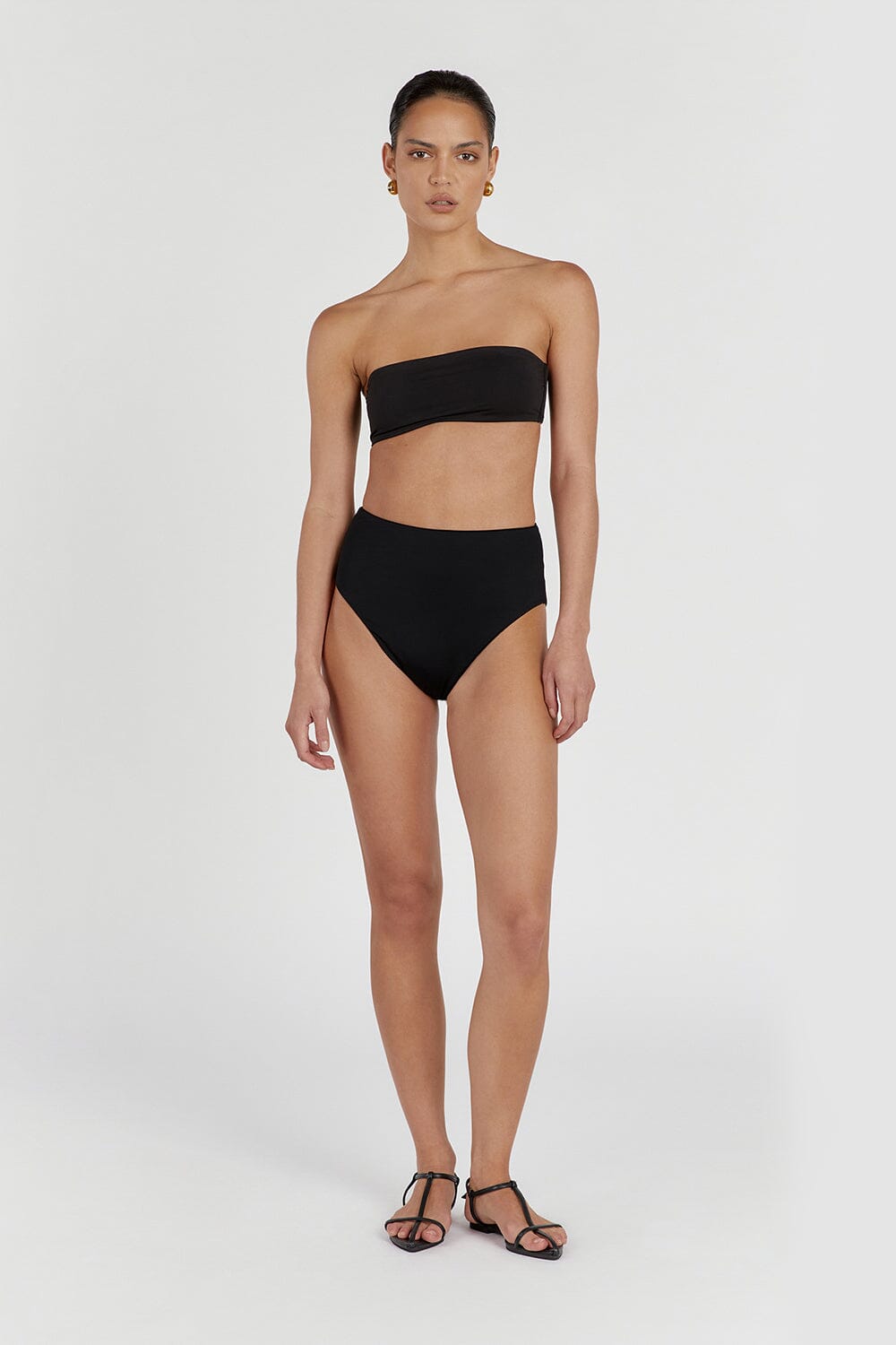 CALLIE BLACK BANDEAU TOP Clothing DISSH Boutiques 