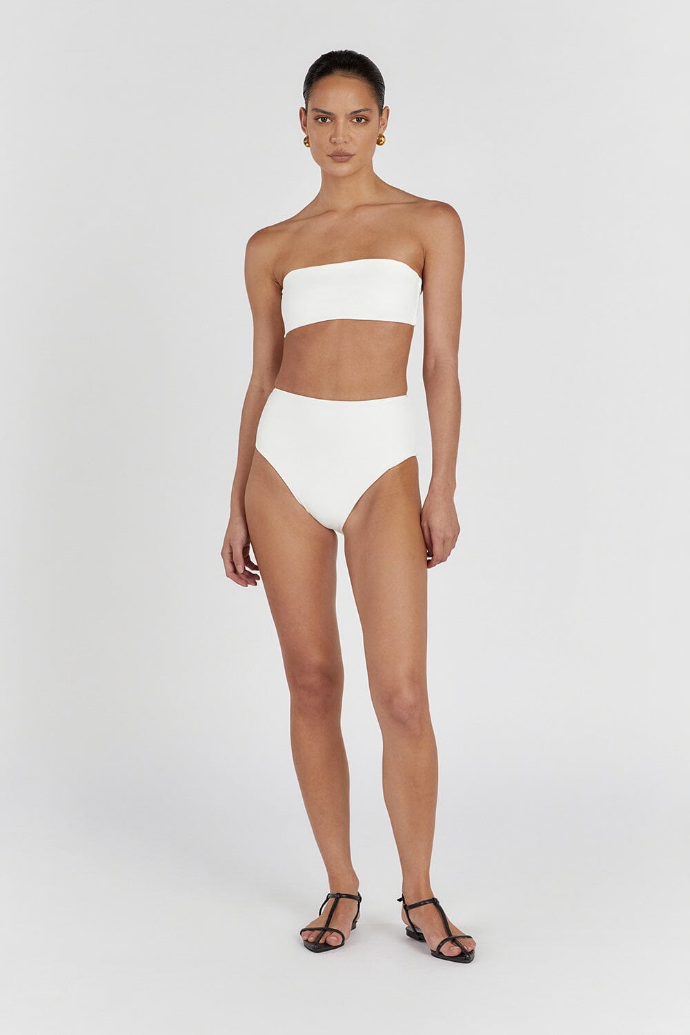 CALLIE OFF WHITE HIGH WAISTED BRIEF Clothing DISSH Boutiques 