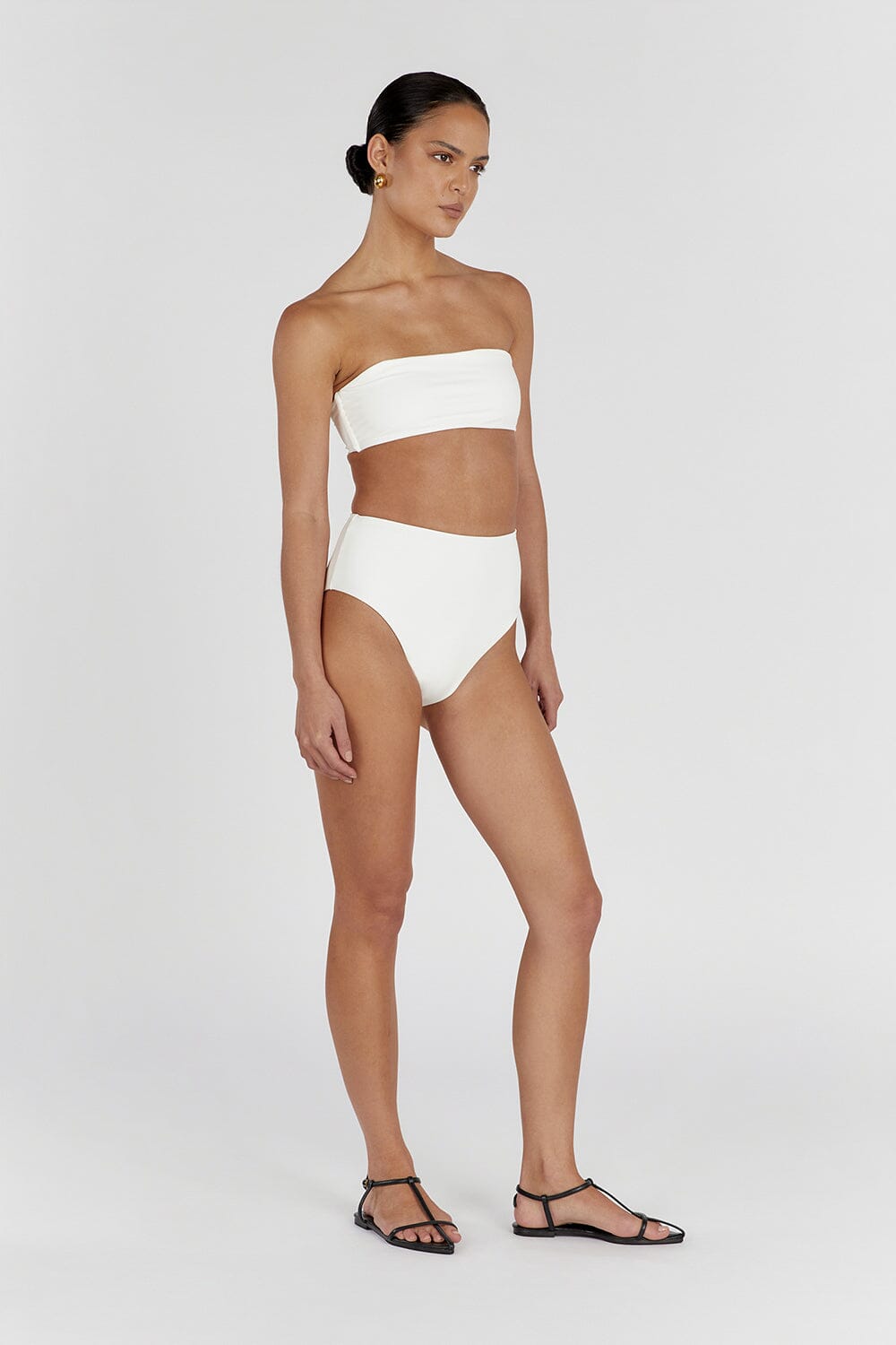 CALLIE OFF WHITE HIGH WAISTED BRIEF Clothing DISSH Boutiques 