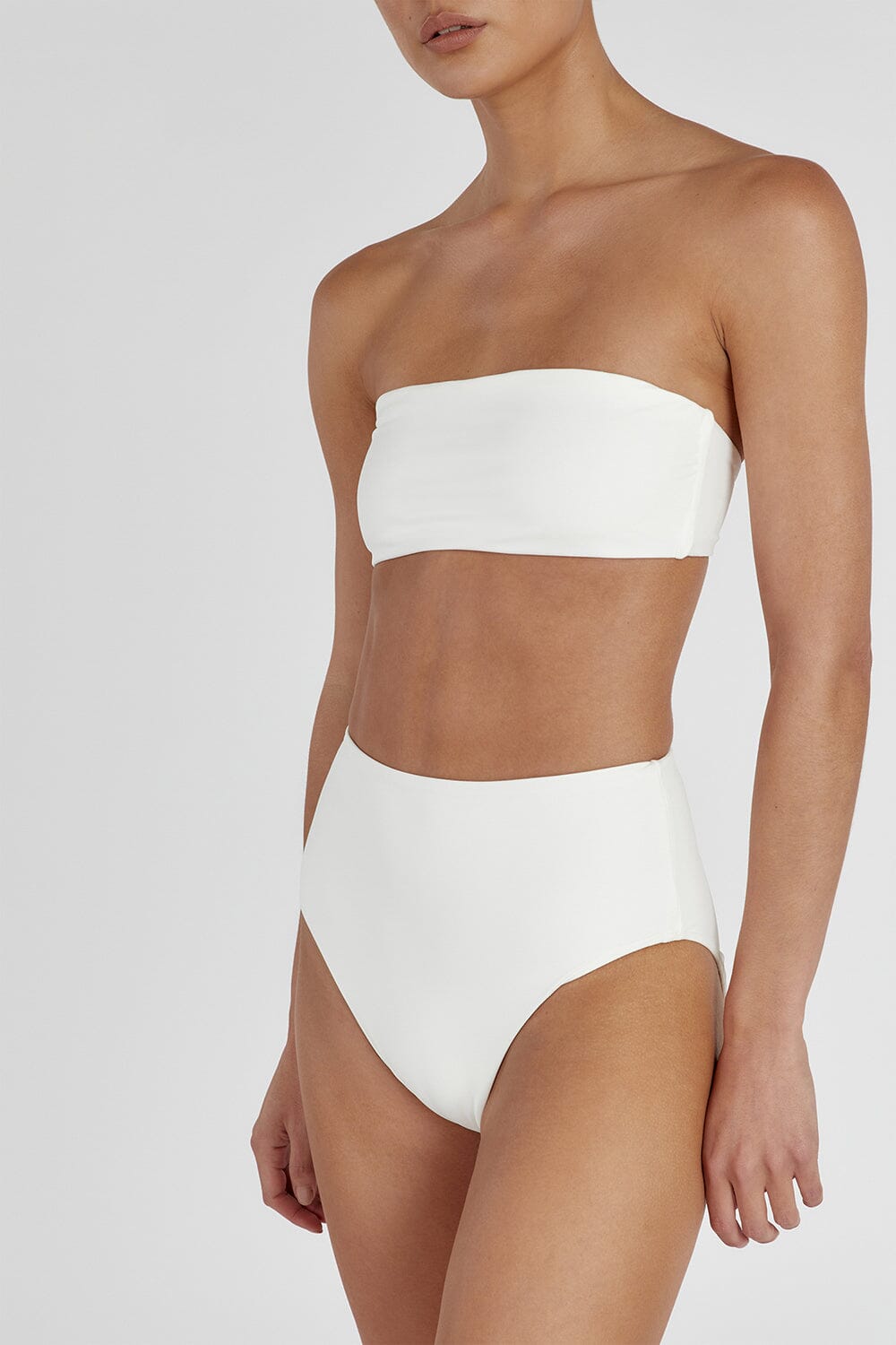 CALLIE OFF WHITE HIGH WAISTED BRIEF Clothing DISSH Boutiques 