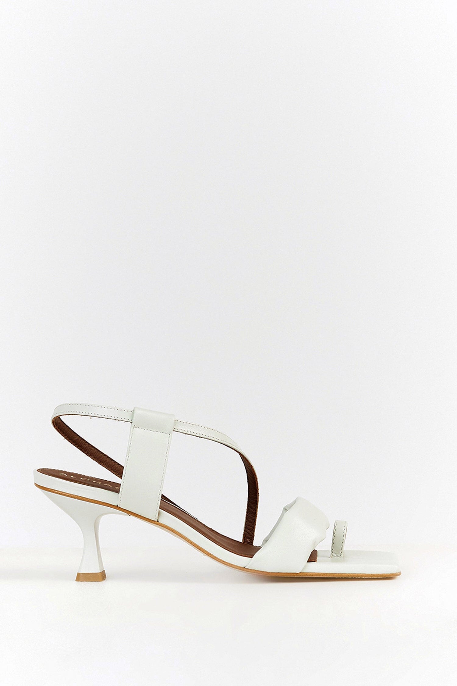 ALOHAS ASYMMETRIC WHITE HEEL Dissh