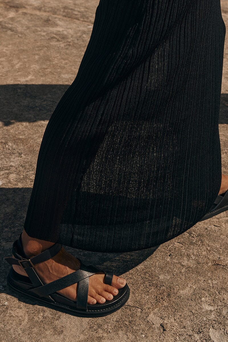 THE BALI TAILOR LENI BLACK SANDAL Shoes THE BALI TAILOR 40 BLACK 
