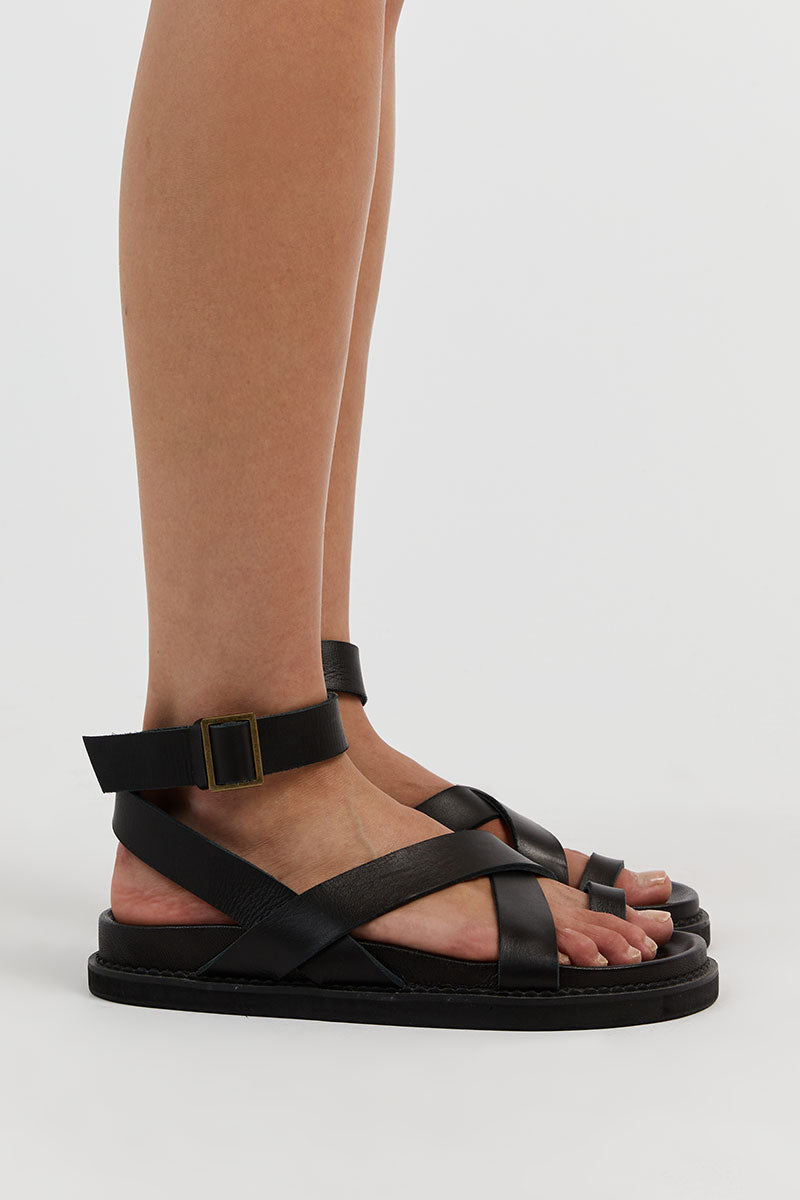 THE BALI TAILOR LENI BLACK SANDAL Shoes THE BALI TAILOR 