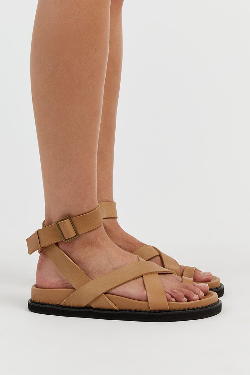 THE BALI TAILOR LENI TAN SANDAL Shoes THE BALI TAILOR 