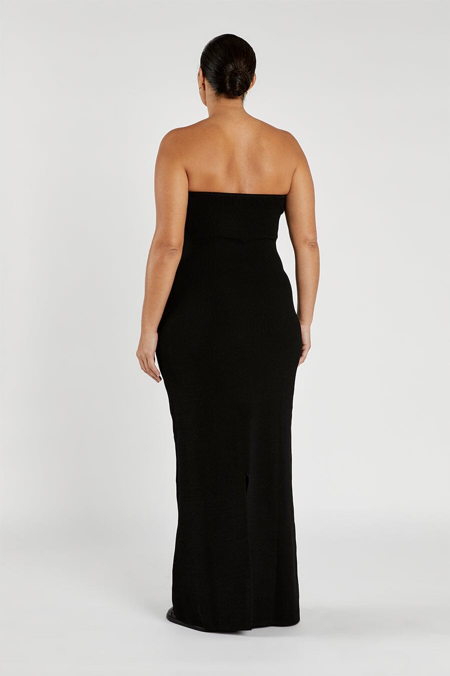 VERONICA BLACK BANDEAU MAXI DRESS Dissh